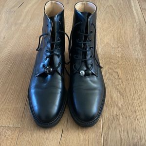 100% Authentic Dear Frances Park Comabt Boots sz 38.5 EUC